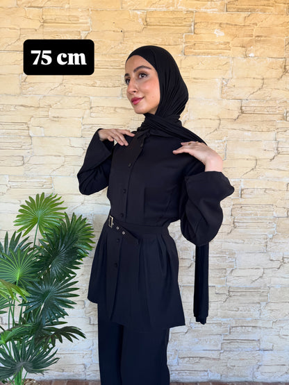 Black Built-In Belt Set