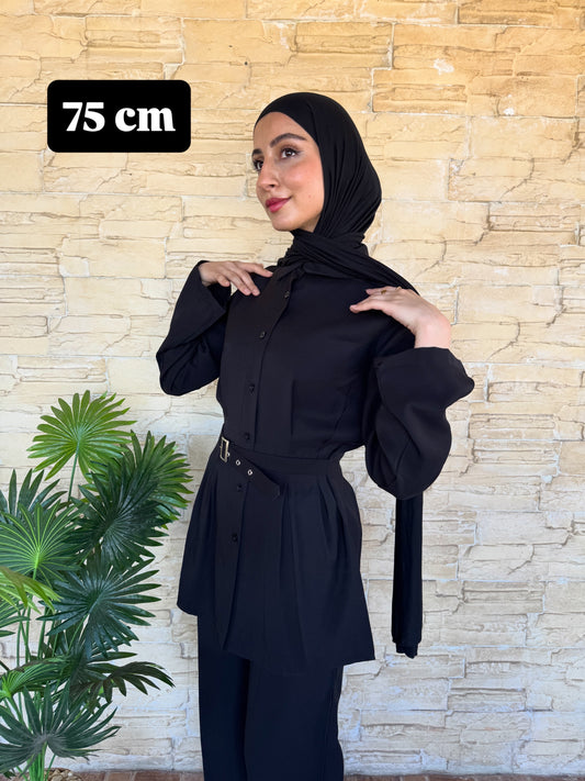 Black Built-In Belt Set